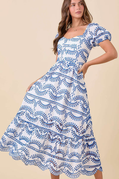 Mykonos Eyelet Maxi Dress