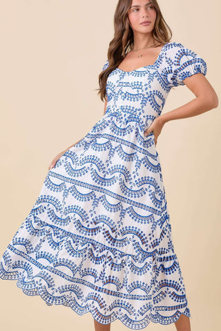 Mykonos Eyelet Maxi Dress