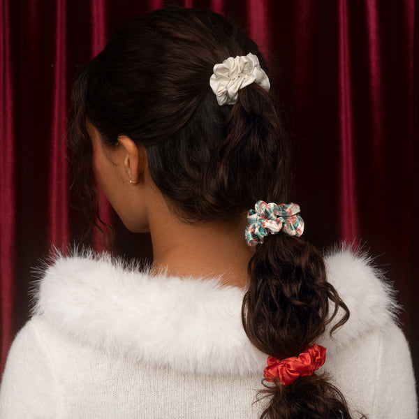 Kitsch Holiday Ruched Satin Scrunchies 7pc