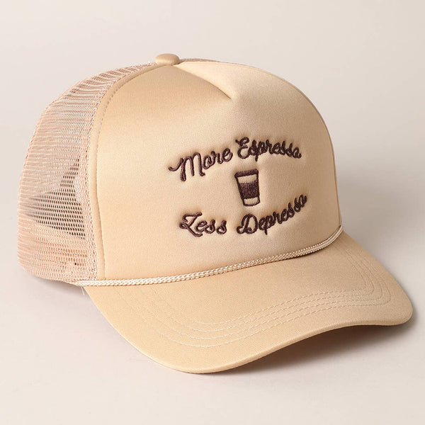 More Espresso Trucker Hat - Beige