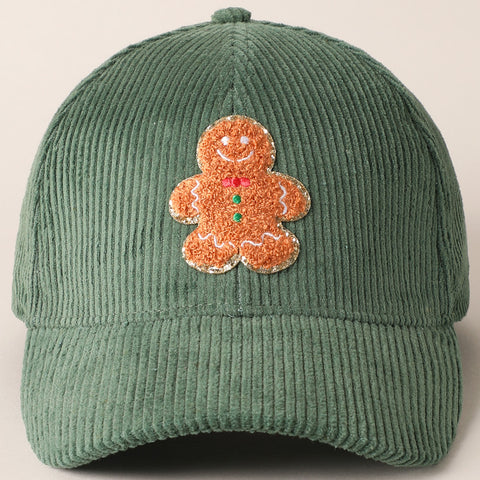 Gingerbread Corduroy Hat - Sage