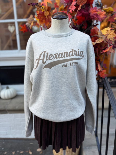 Alexandria 1749 Crew - Oat Heather