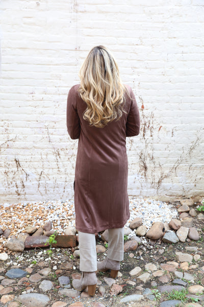The Heirloom Suede Jacket - Dark Brown