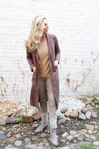 The Heirloom Suede Jacket - Dark Brown