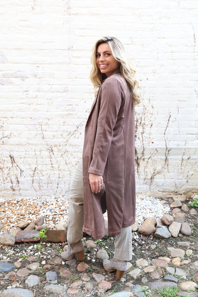 The Heirloom Suede Jacket - Dark Brown