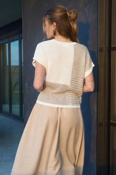 Lazy Day Knit Top - Taupe