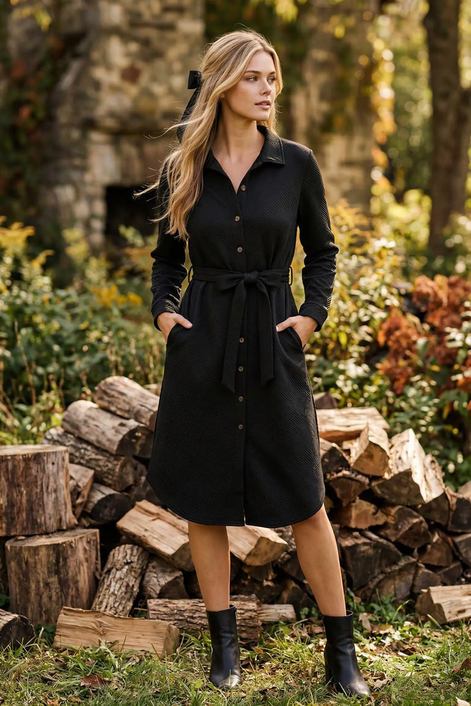 Bonefire Dress-Black