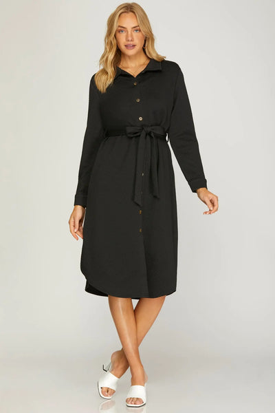 Bonefire Dress-Black