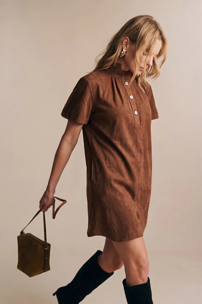 Chloe Dress-Brown