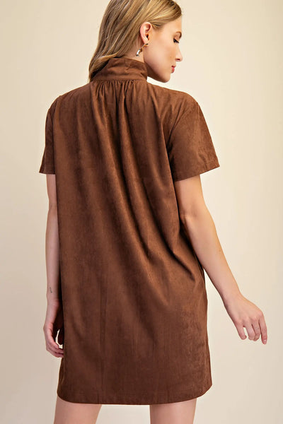 Chloe Dress-Brown