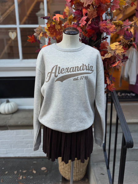 Alexandria 1749 Crew - Oat Heather
