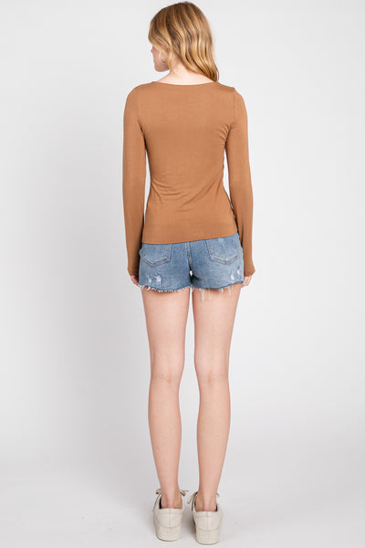 Maggie Top - Amber Brown