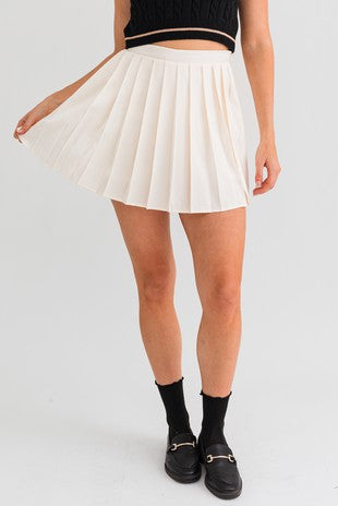 Pleated Skirt - Ivory