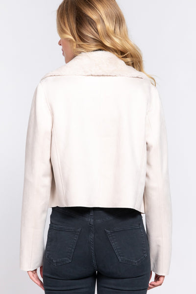 Rebel Moto Jacket - Ivory