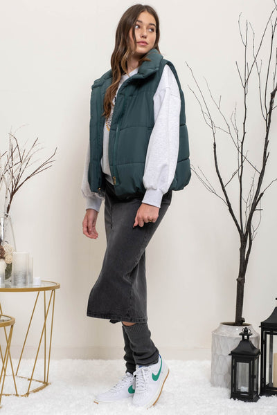 On The Go Vest - Hunter Green