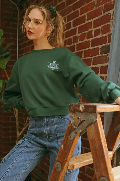 LA Golf Club Sweatshirt - Hunter Green