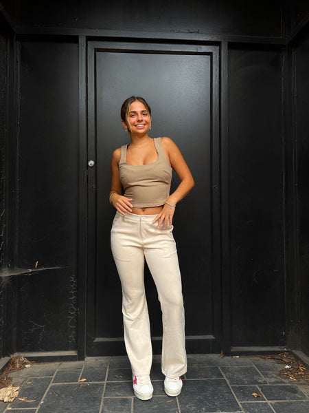 Meme Pants - Cream