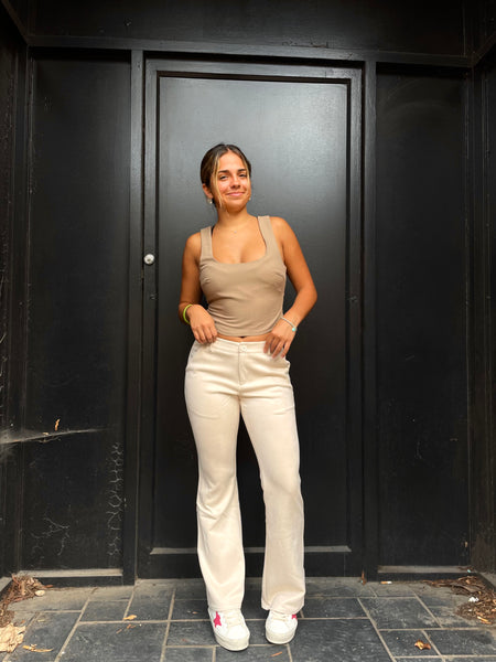 Meme Pants - Cream