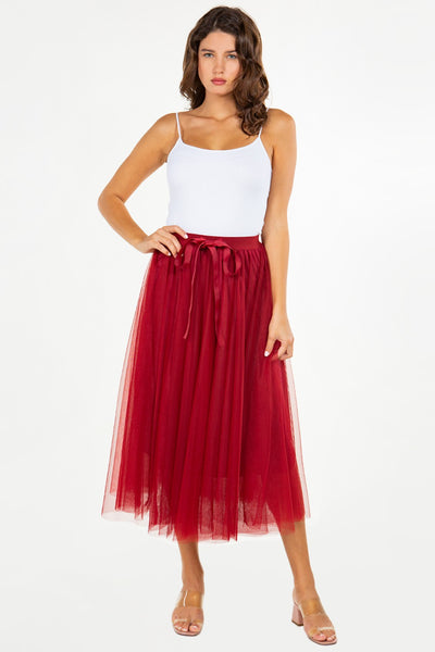 Merry And Bright Skirt - Red