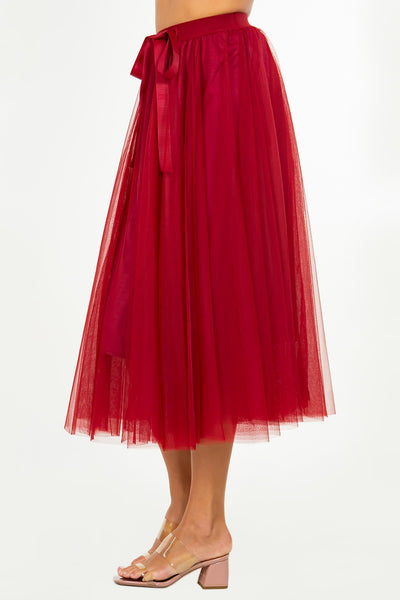 Merry And Bright Skirt - Red