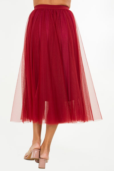 Merry And Bright Skirt - Red