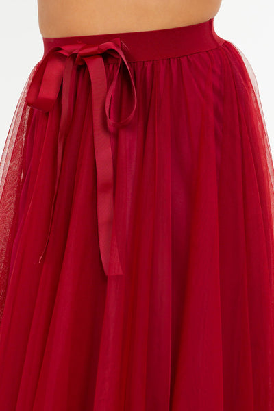 Merry And Bright Skirt - Red