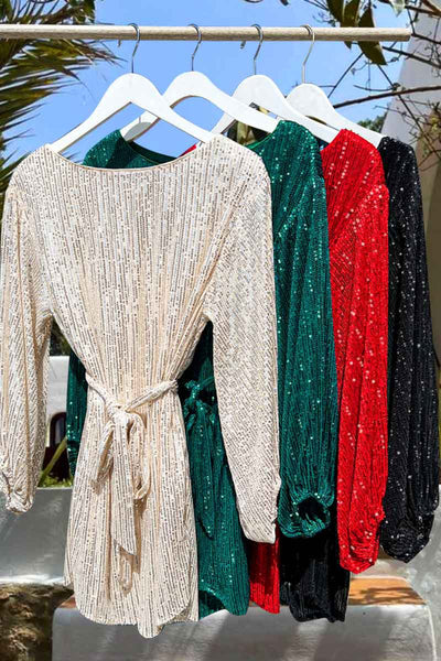 Holiday Fun Dress - Hunter Green