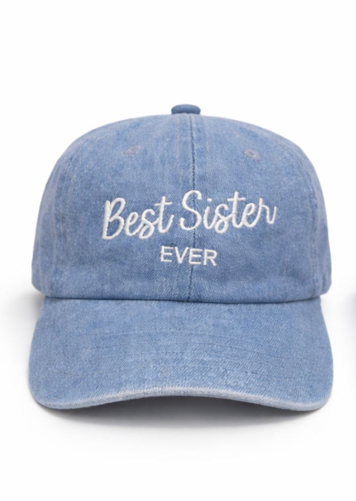 Best Sister Ever Hat - Denim