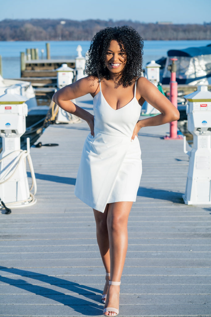 French Connection Demi Dress - White 3 Sisters French Connection Demi Dress - White 3 Sisters