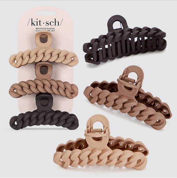 Kitsch Plastic Chain Claw 3pc Set