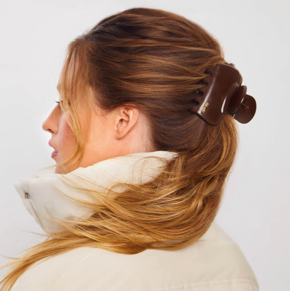 Kitsch Cloud Claw Clip-Chocolate