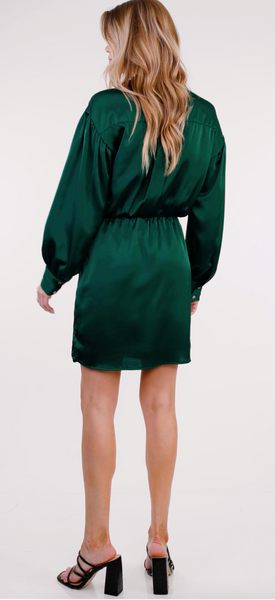 Fall In The City Dress-Green
