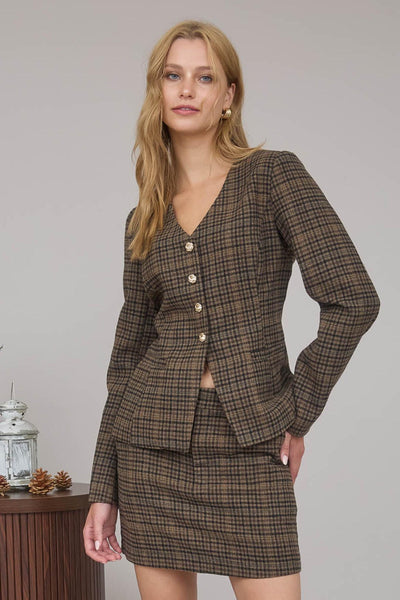 Brook Jacket - Brown Multi