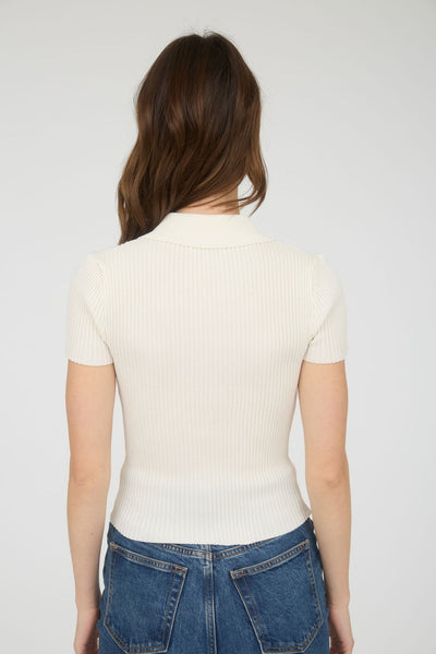 Quinn Zip Top - Ivory