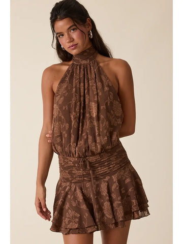 Willow Dress-Brown