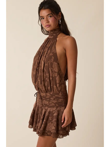 Willow Dress-Brown