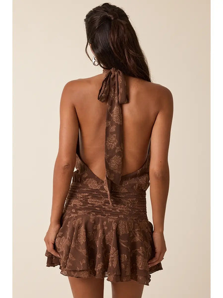 Willow Dress-Brown