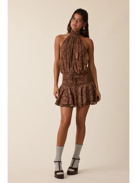Willow Dress-Brown