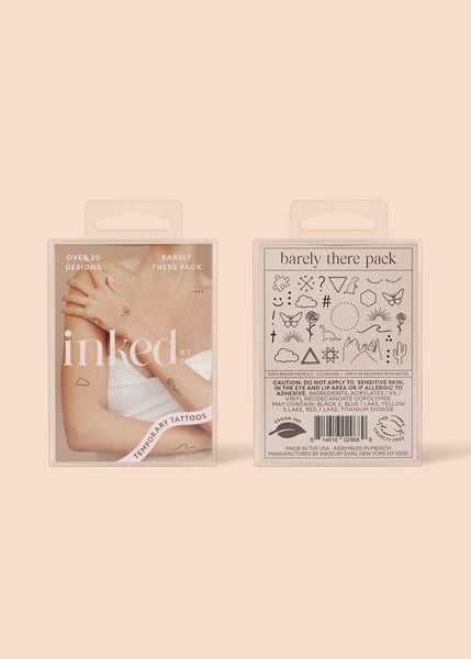 Temporary Tattoos - Barely There Pack