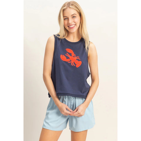 Pinch Me Top-Navy