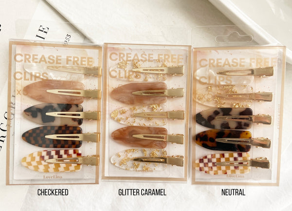 Debbie Crease-Free Clip Set Box - Glitter Caramel