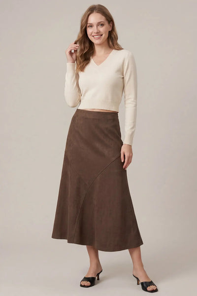 Autumn Glow Skirt-Brown