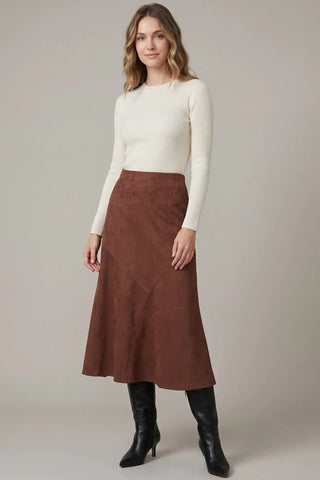 Autumn Glow Skirt-Mahogany