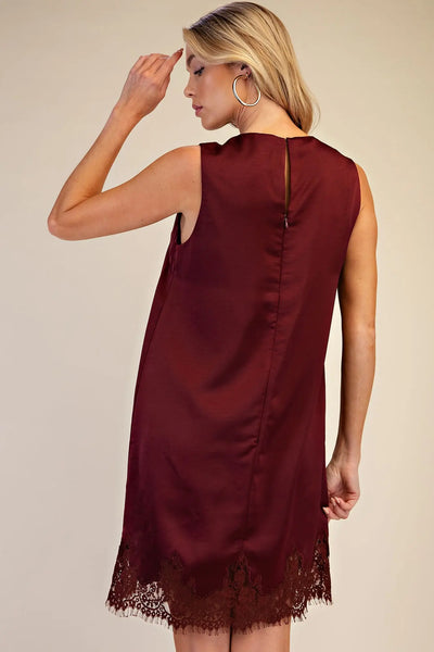 Ava Dress - Burgundy