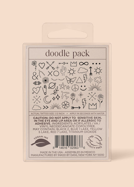 Temporary Tattoos - Doodle Pack