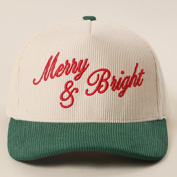Merry And Bright Corduroy Hat