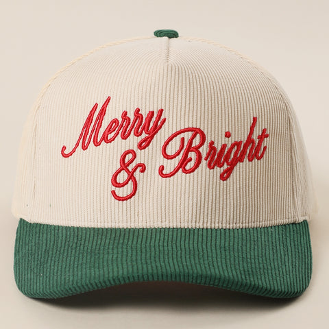 Merry And Bright Corduroy Hat