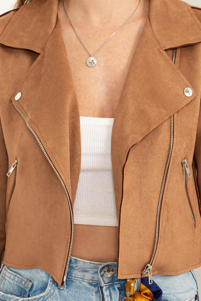 Phoenex Suede Jacket - Camel