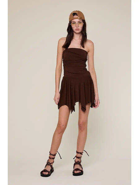 Bordeaux Dress-Chocolate