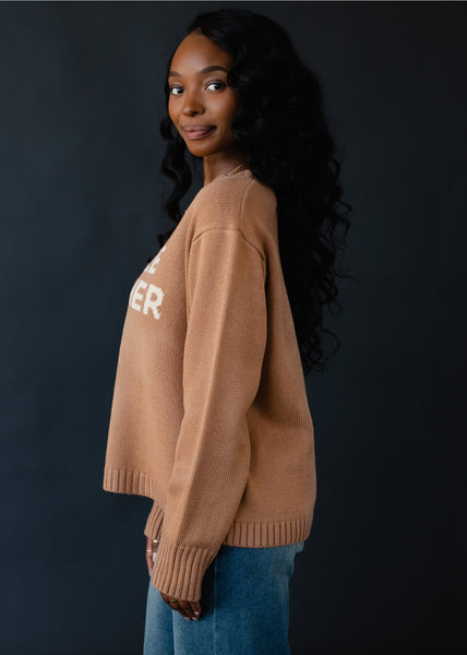 Coffee Weather Sweater - Brown
